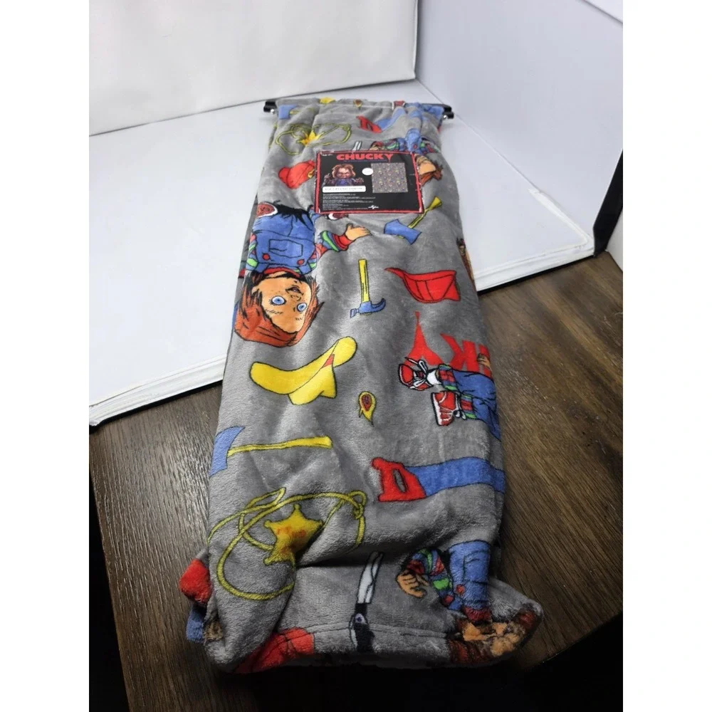 NEW Chucky Good Guy Halloween Plush Throw Blanket